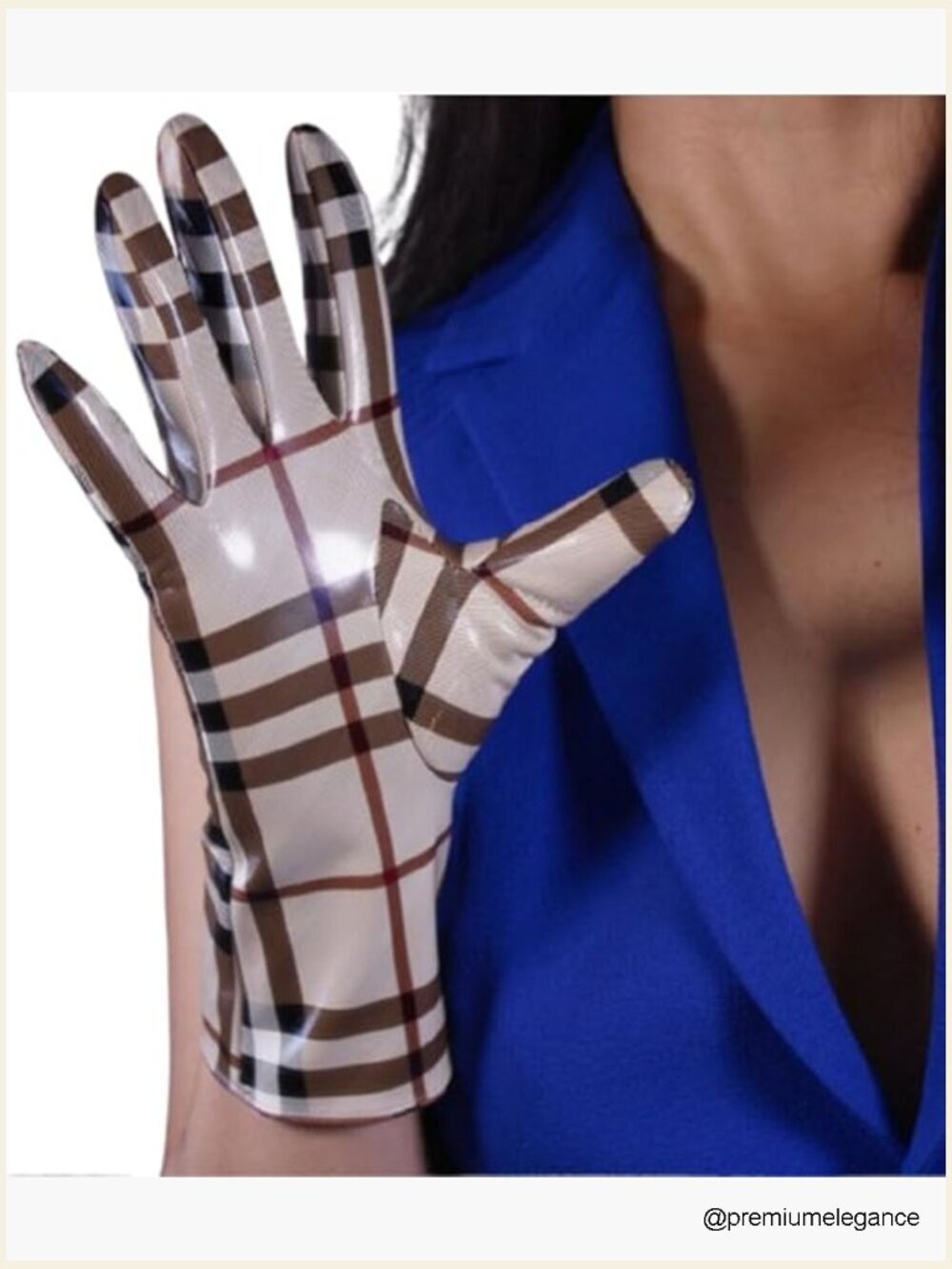 Faux Leather Gloves 28cm Middle Length Over Wrist Driving Unlined